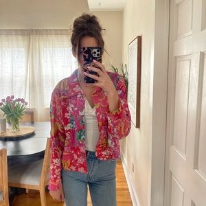 Vintage Patchwork Floral Spring Jacket